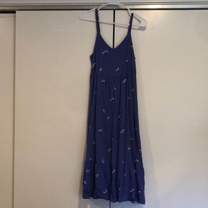 Periwinkle floral midi dress. Size S worn once